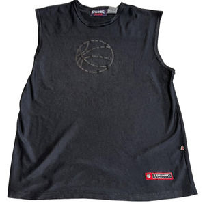 Vintage Spalding Athletic Black Basketball Jersey, Size L